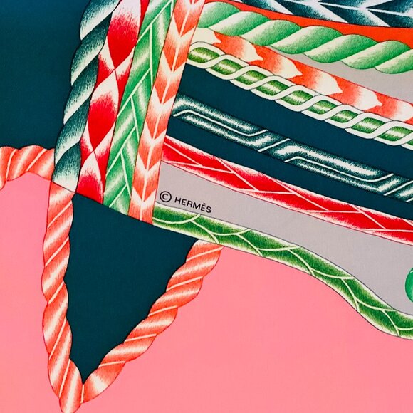 Hermes Carre 90 Robe Du Soir Silk Scarf - Picture 6 of 12